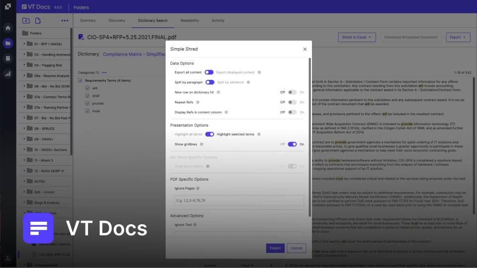 screenshot of VT Docs